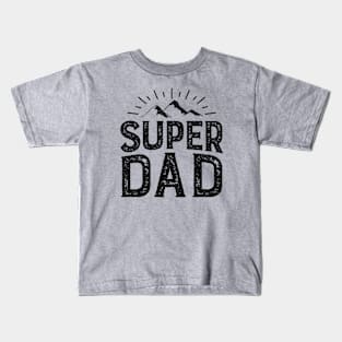 Super Dad BLACK Kids T-Shirt